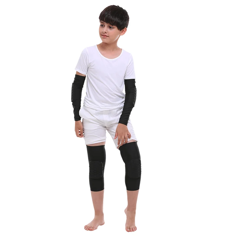 Children's Anti-Collision Honeycomb kneecap protection basketball football elbow protection skating children armguard