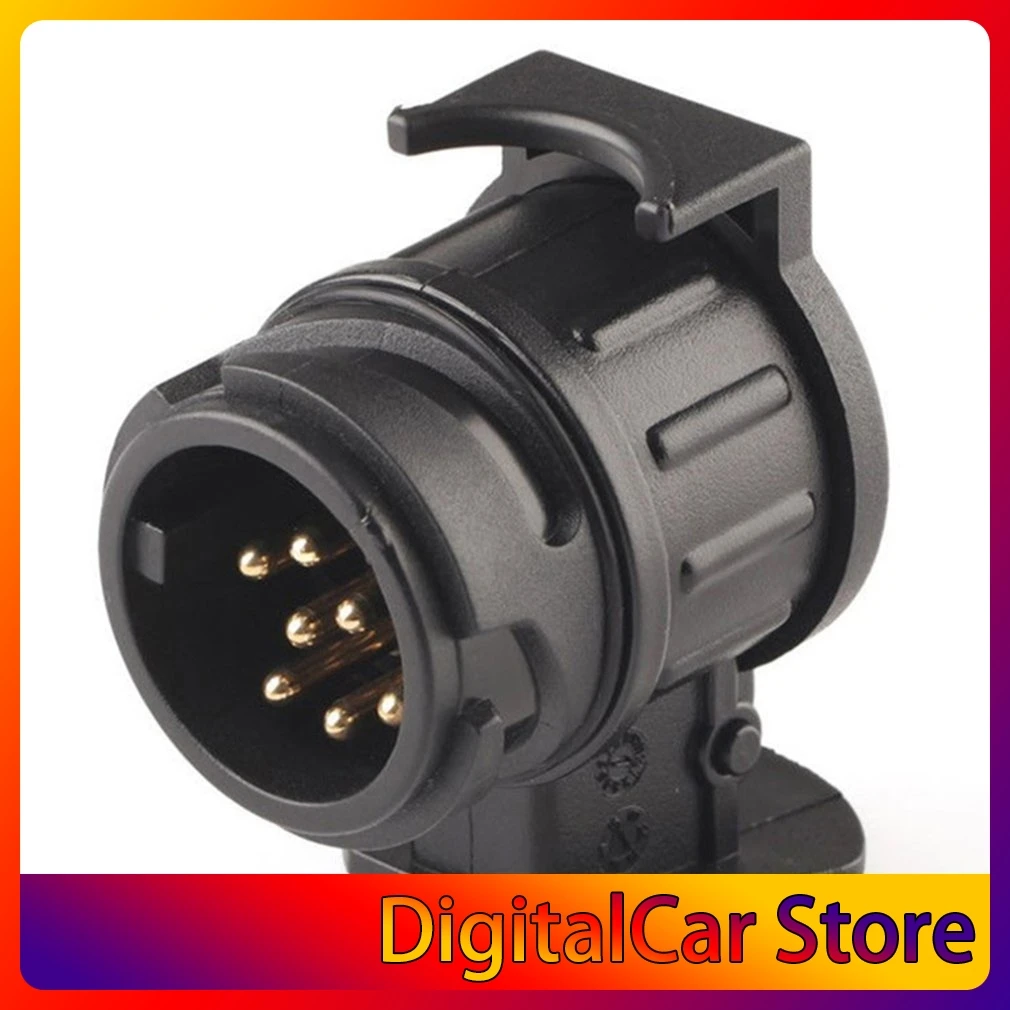 

Автомобильный прицеп грузовик 13 Pin до 7 контактный разъем адаптера конвертер сцепное устройство гнездо черный конвертера адаптера для сцеп...