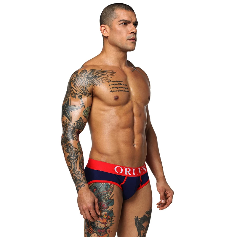 

ORLVS Briefs Super Elasticity Force Males nderwear Prevent Non Side Seam Clinging To Rectal Area Wide Belt Oversized Pouch Pants