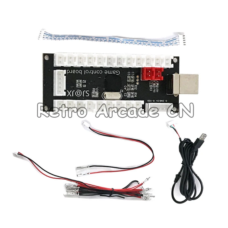 

2021 New Arcade Game USB Encoder Zero Delay PC to Joystick And Cable Controls DIY Kit LED Push Button