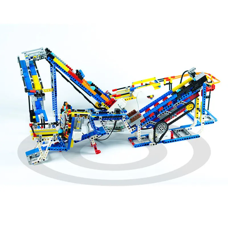 Строительные блоки строительные для детей техника лабиринт с шариками трасса