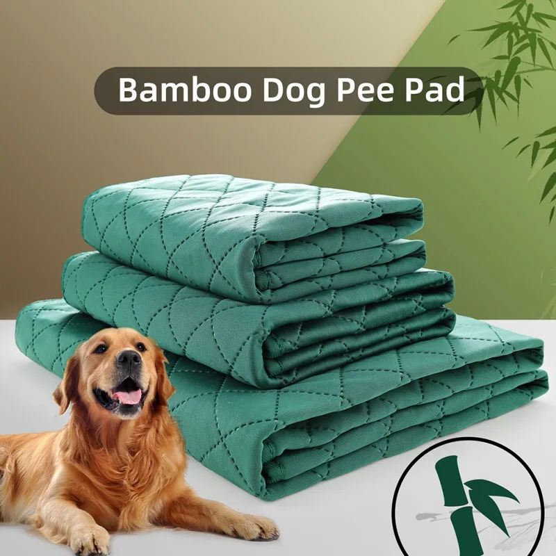 

Washable Dog Diaper Mat Urine Absorbent Natural Bamboo Fiber Deodorant Mat Waterproof Reusable Training Pad Pet Car Seat Cover