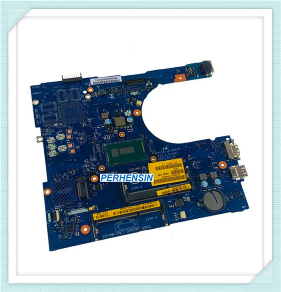 

Used for Dell for Inspiron 17 5758 Laptop Motherboard i7-5500U 2.2Ghz LA-B843P AAL10 100% WORK PERFECTLY