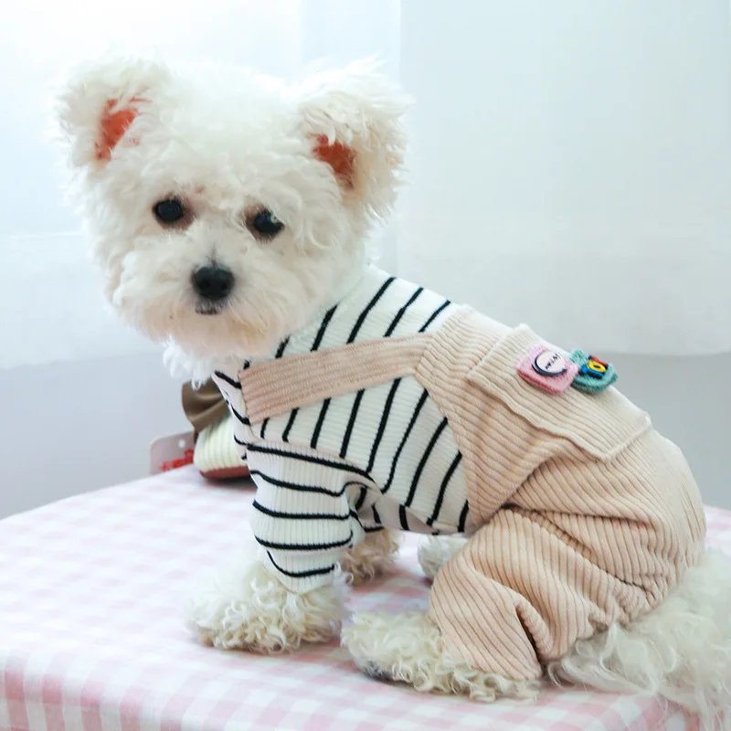 

Pet Spring Plaid Overalls Clothes Autumn Pet Suspenders Trousers Four-legged Jumpers Costumes Pet Supplies for Dog Cat