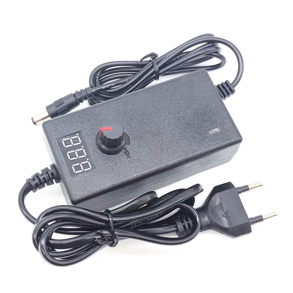 Регулируемый универсальный адаптер питания переменного тока в постоянный ток 3 9