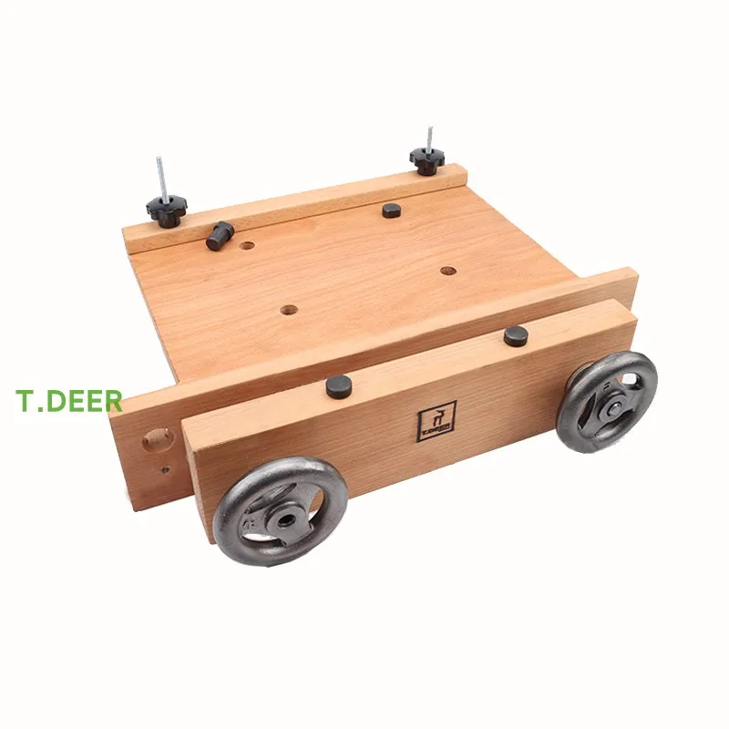 Complete Portable Mini Beech Wood Workbench with Moxon Vise, T.DEER WB-4316M MOXON, Woodworking Workbench Vise