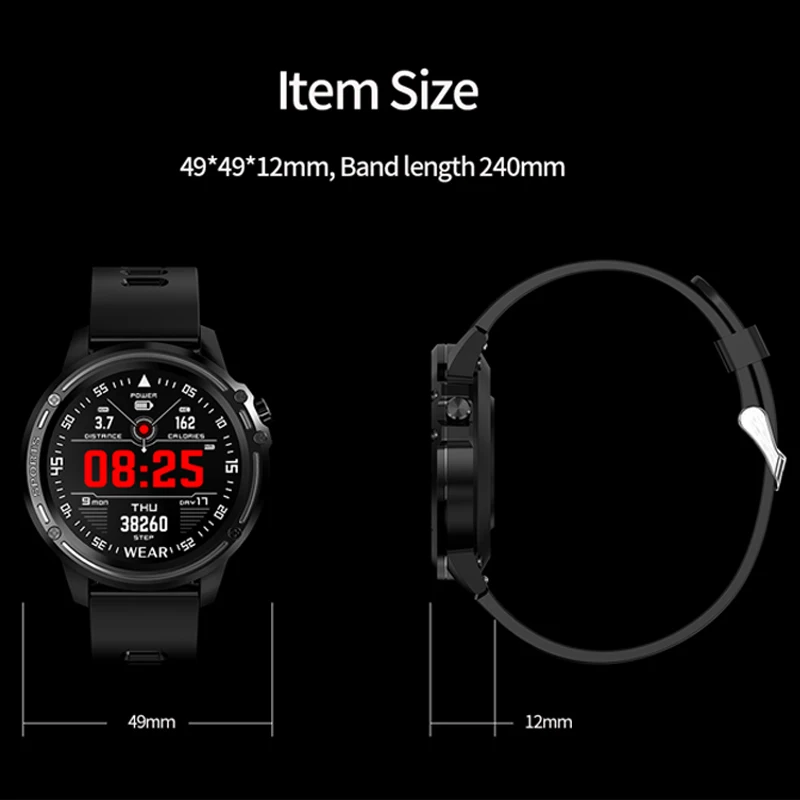 L8 Смарт часы для мужчин IP68 водонепроницаемый Reloj Hombre режим SmartWatch с кровяным