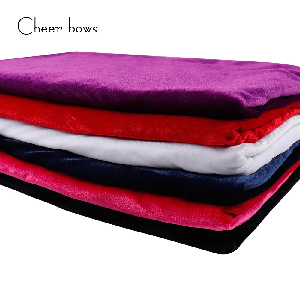 Cheerbows 50*150 см однотонная бархатная ткань для рукоделия хлопковая сделай сам банты