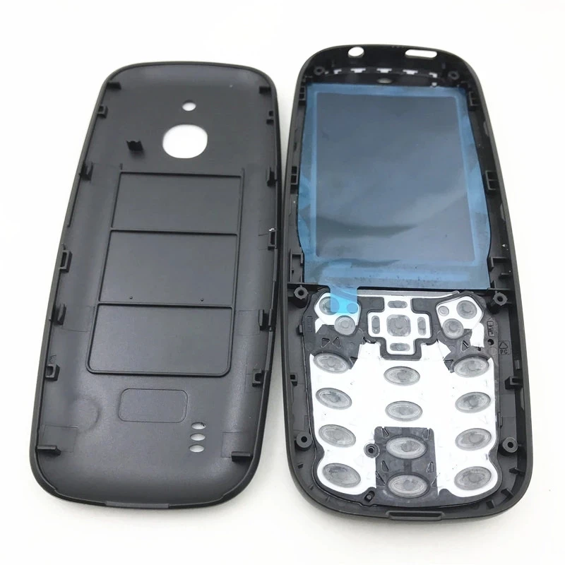 

10Pcs/Lot Full Housing For Nokia 3310 (4G Version) Face Frame Battery Door Back Cover With English Keypad