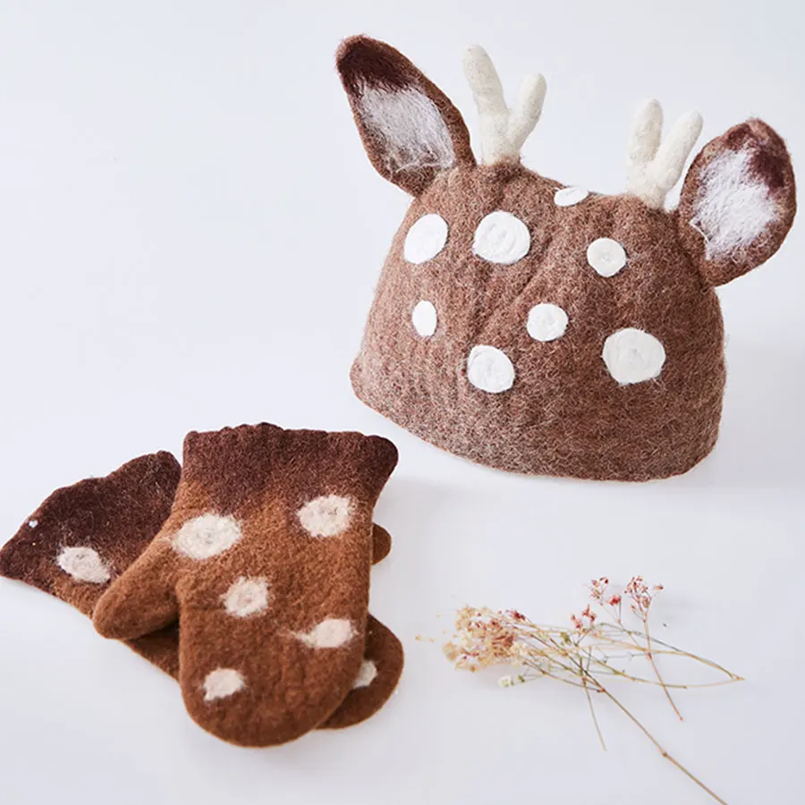 Модные оригинальные головные уборы ручной работы с животными шерстяные фетровые