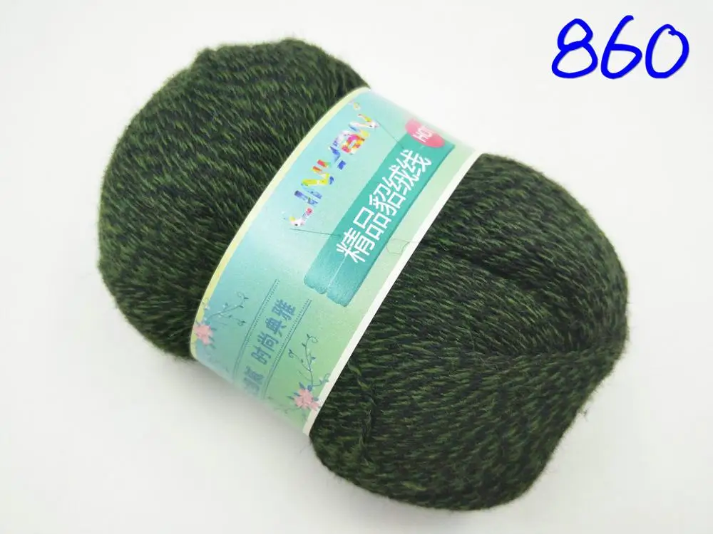 color 860 250 г/лот пряжа для вязания и вязания крючком ручная вязка и вязание крючком Айсберг норковая ворсистая нить, норковая Шерсть Ручная ткацкая линия ZL3288 - Цвет: color 860