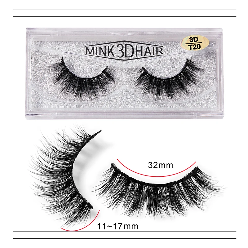 Модные 3D накладные ресницы из норки Набор накладных ресниц ручной работы