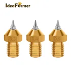 Насадка для 3D-принтера E3D V5 V6, латунная насадка M6, резьбовые Съемные насадки из нержавеющей стали 0,20,30,40,5 мм для нити 1,75 мм
