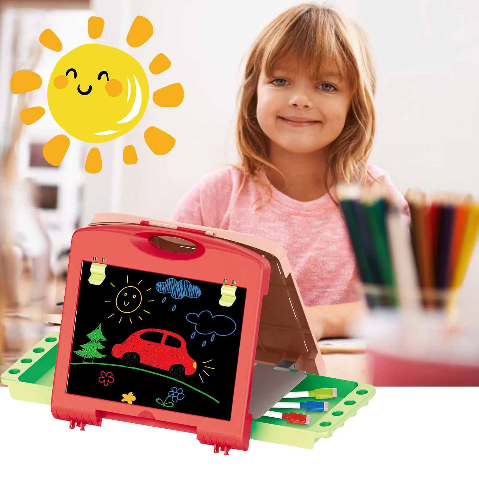 

Children's Arts Craft Magic Painting Pad Double-sided Drawing Board Folding Painting Board Creative Drawing Toys For Children