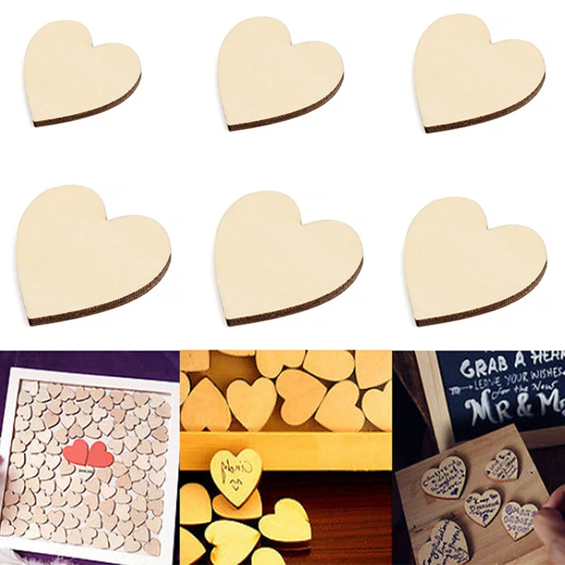 

100 шт., деревянные диски для украшения дома