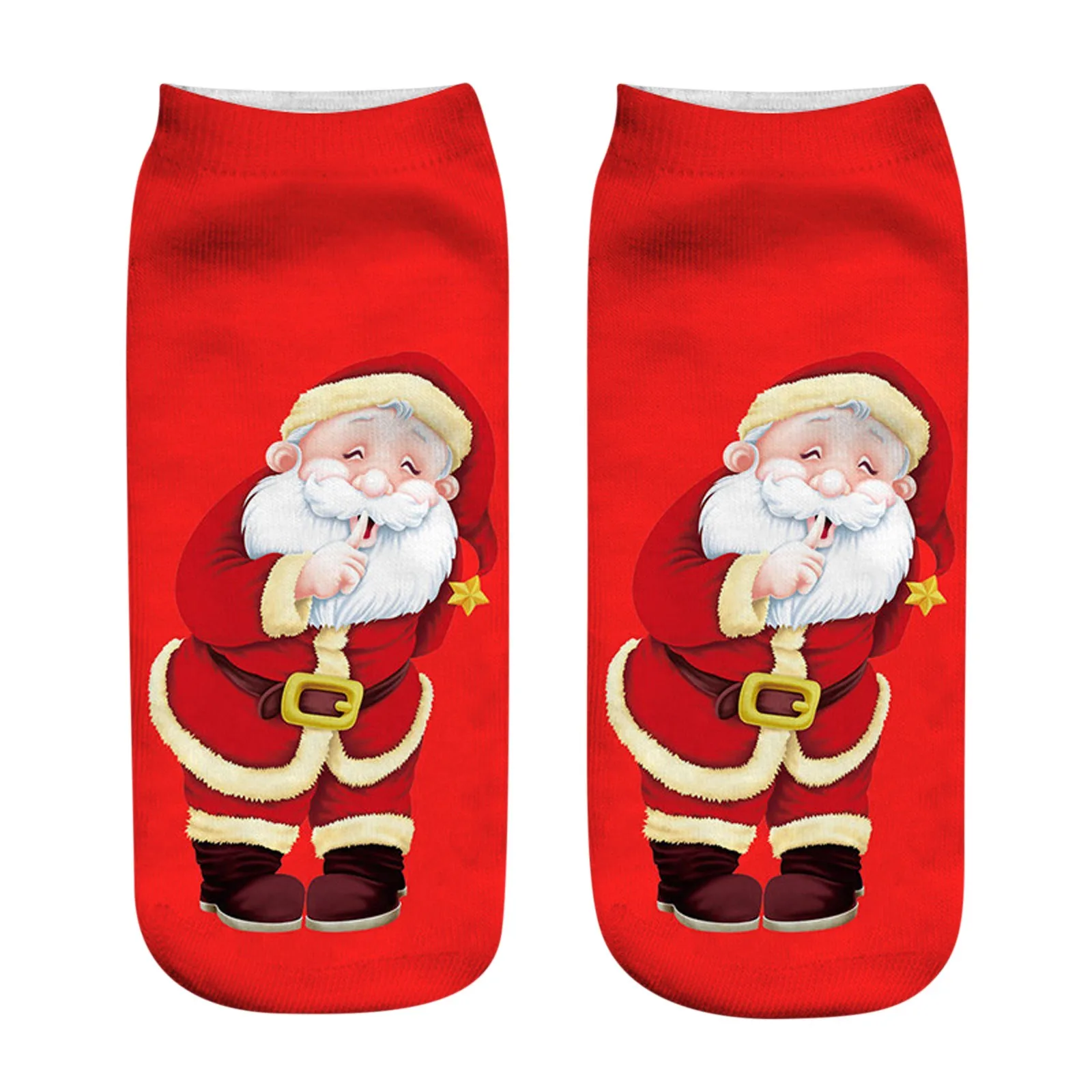 

Funny Christmas Socks Women Casual Cartoon Santa Claus Happy Socks 2022 New Year Gift Cute Winter Cotton Warm Socks Kawaii