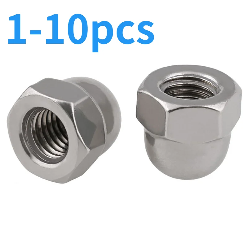 

M8 M10 M12 M14 M16 M20 304 Stainless Steel Fine Thread Acorn Nuts Cover Semicircle Dome Nuts Hex Head Decorative Cap Ball Nut