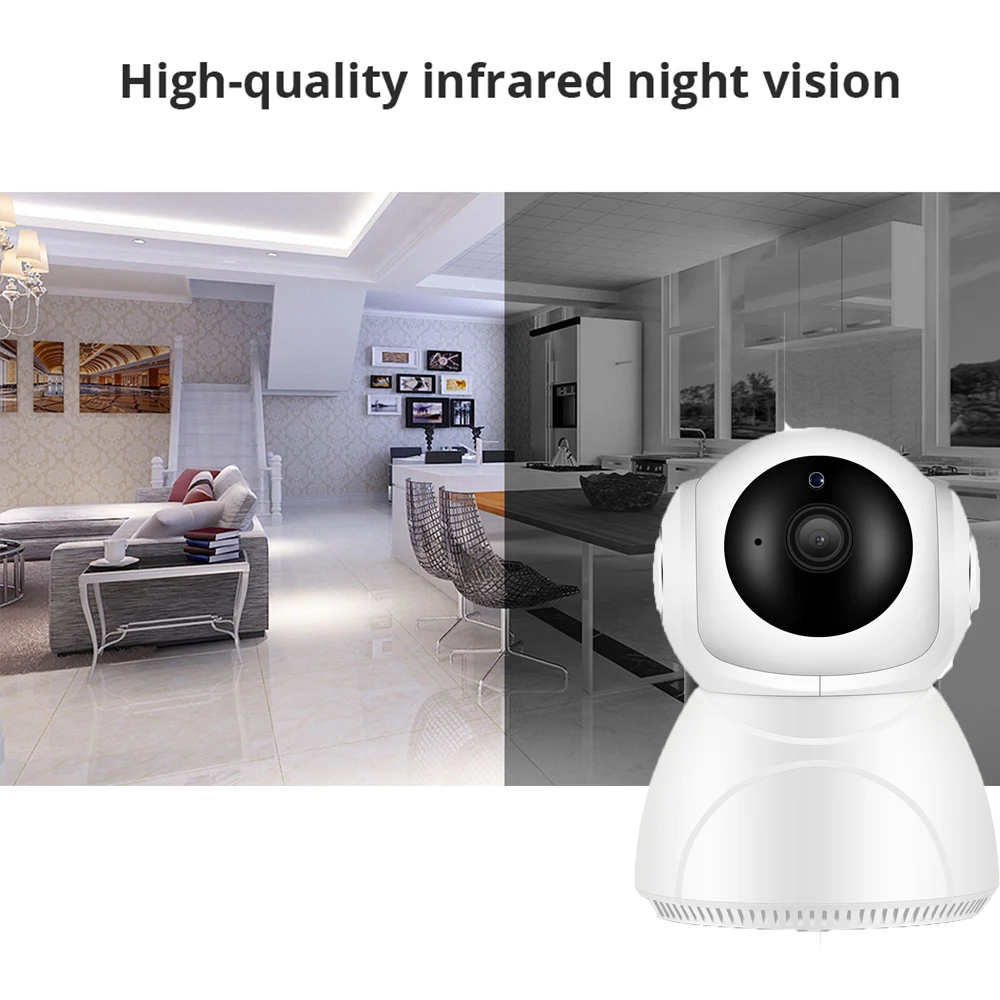 1080P 3MP Wifi камера IP автоматическое отслеживание ИК Ночное Видение Домашняя