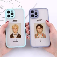 ateez kpop phone case matte shockproof phone case for iphone 12 11 pro xs max xr x 8 7 plus camera protection bumper cover