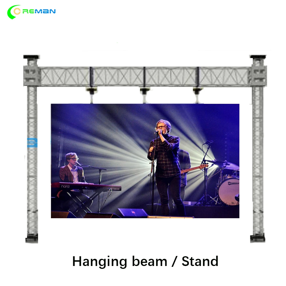 Pantalla программируемый светодиодный P8 Тип крепления Прокат дисплей алюминиевый