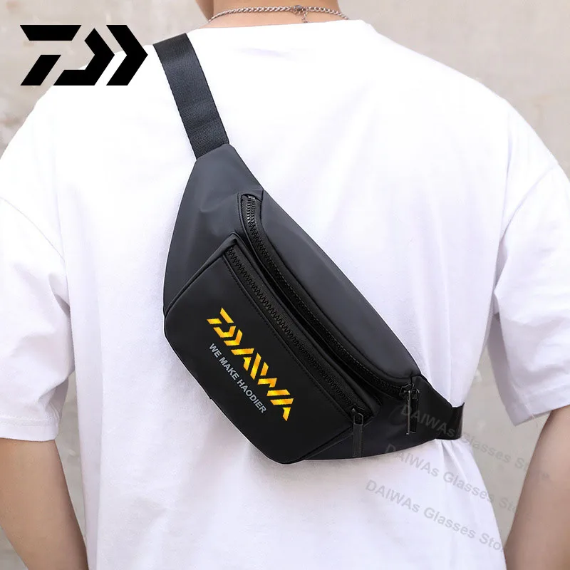 

DAIWA Men Military Hiking Tactical Shoulder Bags Camping Sports Trekking Climbing Crossbody Fishing Outdoor Chest Bag For Male