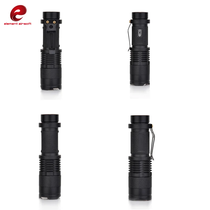 Element Airsoft мини телескопический зум объектив с флэш светильник Softair светодиодный
