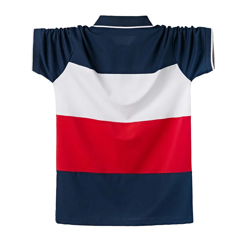 

High Quality 95% Cotton Striped Polo Shirt Men Short Sleeve Summer Tops Tees Embroidery Casual Business Men's Polo Shirt 5XL 6XL