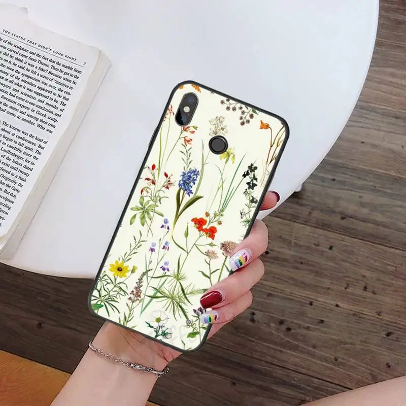 

Dried flowers pattern Phone Case For Xiaomi Redmi note 7 8 9 t k30 max3 9 s 10 pro lite