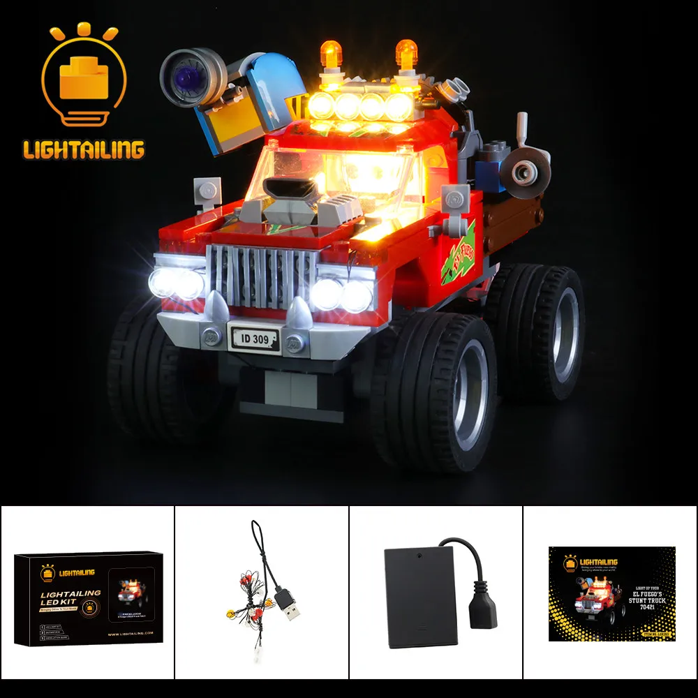 

LIGHTAILING LED Light Kit For 70421 El Fuego's Stunt Truck Toy Building Blocks Lighting Set