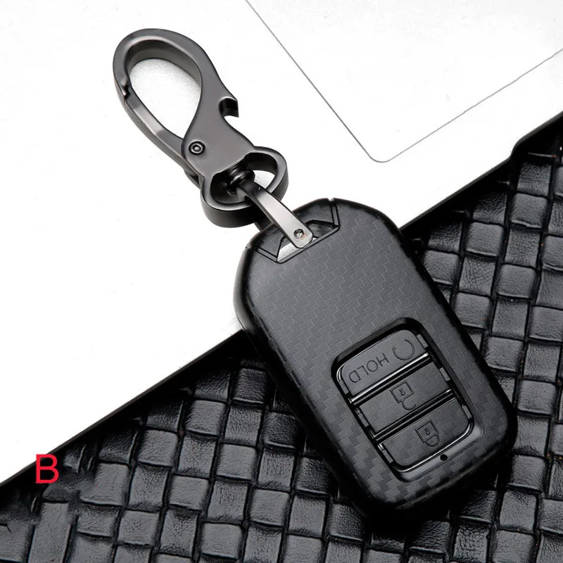 Чехол для ключей из углеродного волокна ABS Honda Civic CRV HR V Odyssey Accord City Pilot Vezel Jazz BRV XR Fit