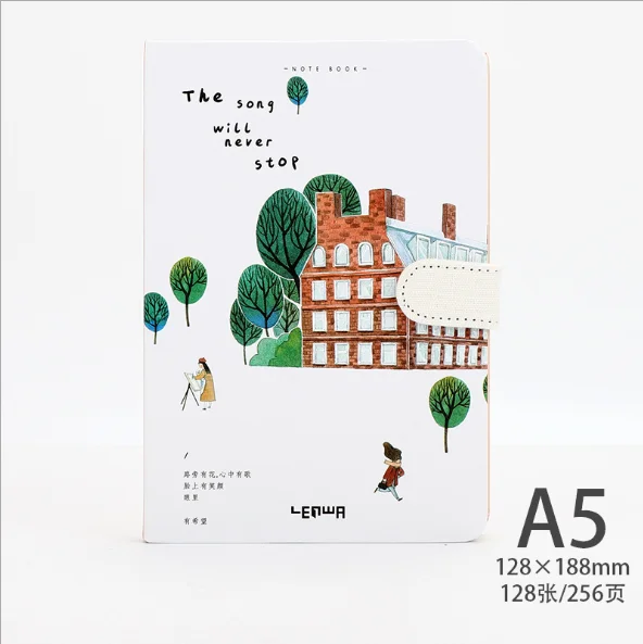 1 шт., дневник, книга Сакура, записная книжка для девочек, запись в виде сердца, дневник, план, блокнот, маленький свежий магнитный блокнот на застежке, дневник A5 - Цвет: 15