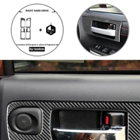 lightweight 4pcs light carbon fiber inner door handle frame tirm sticker sturdy panel decor sticker durable