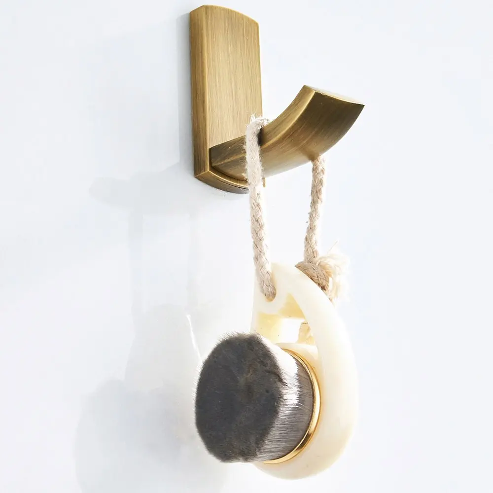 

Heavy-duty Wall-mounted Antique Brass Finish Hook Household Brass Bath Towel Hook Super Coat Hook Suitable for Bedroom