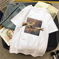 womens t shirts oversized t shirt aesthetic oil painting sky harajuku shirt personality print streetwear tops female clothes
