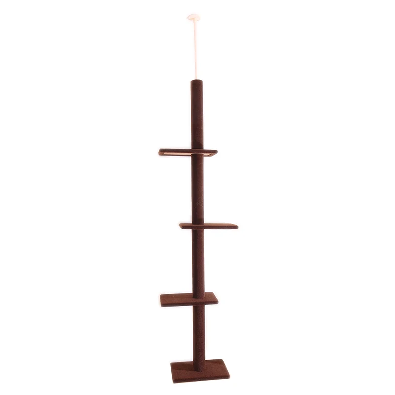 Domestic Delivery Height 238-286cm Pet Cat Tree Condo Scratcher Adjustable Scratching Climbing Tree Cat Toy Protecting Furniture