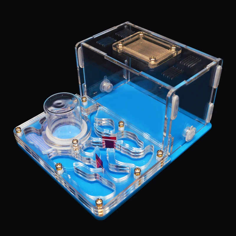 DIY Acryl Ant Farm Flat Ant Nest Ant House for Pet Anthill Glass Moisturizing Water Tower Workshop Feeding Area 12*15*7.5cm