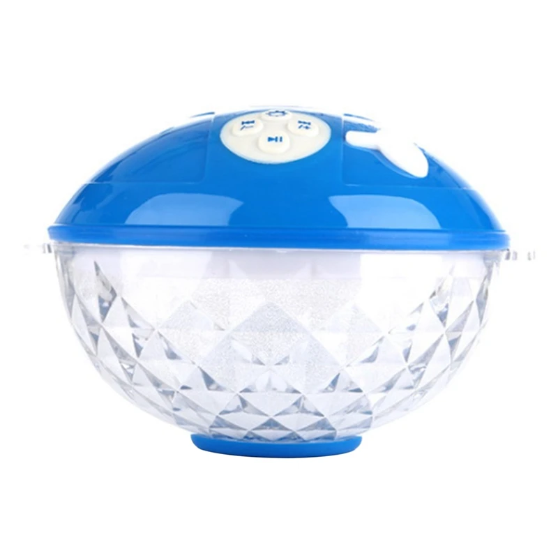

Swimming Pool Bluetooth Speakers with LED Lights Waterproof Floating Speakers for Outdoor Travel Wireless Shower Speaker
