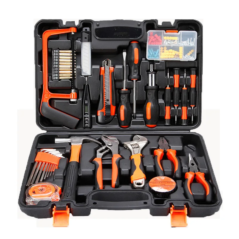 

Household tool set kemax hardware toolbox electrician woodworking maintenance manual tool set