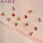 Женские серьги-гвоздики из серебра 925 пробы с разноцветными серьги с фруктами, вишня, клубника, банан, кристаллы, серьги для пирсинга завитка ушной раковины