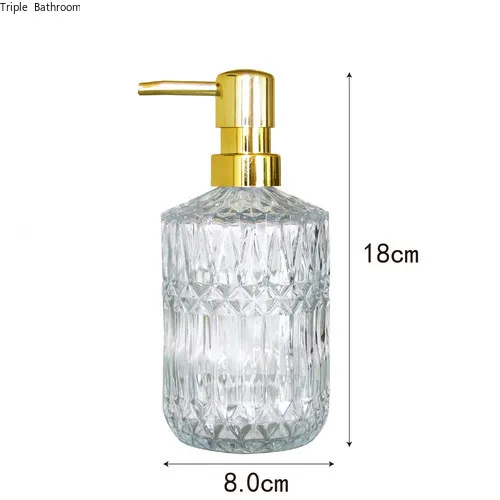 1 шт. Творческий узор шампунь в стеклянной бутылке для жидкого мыла браслет