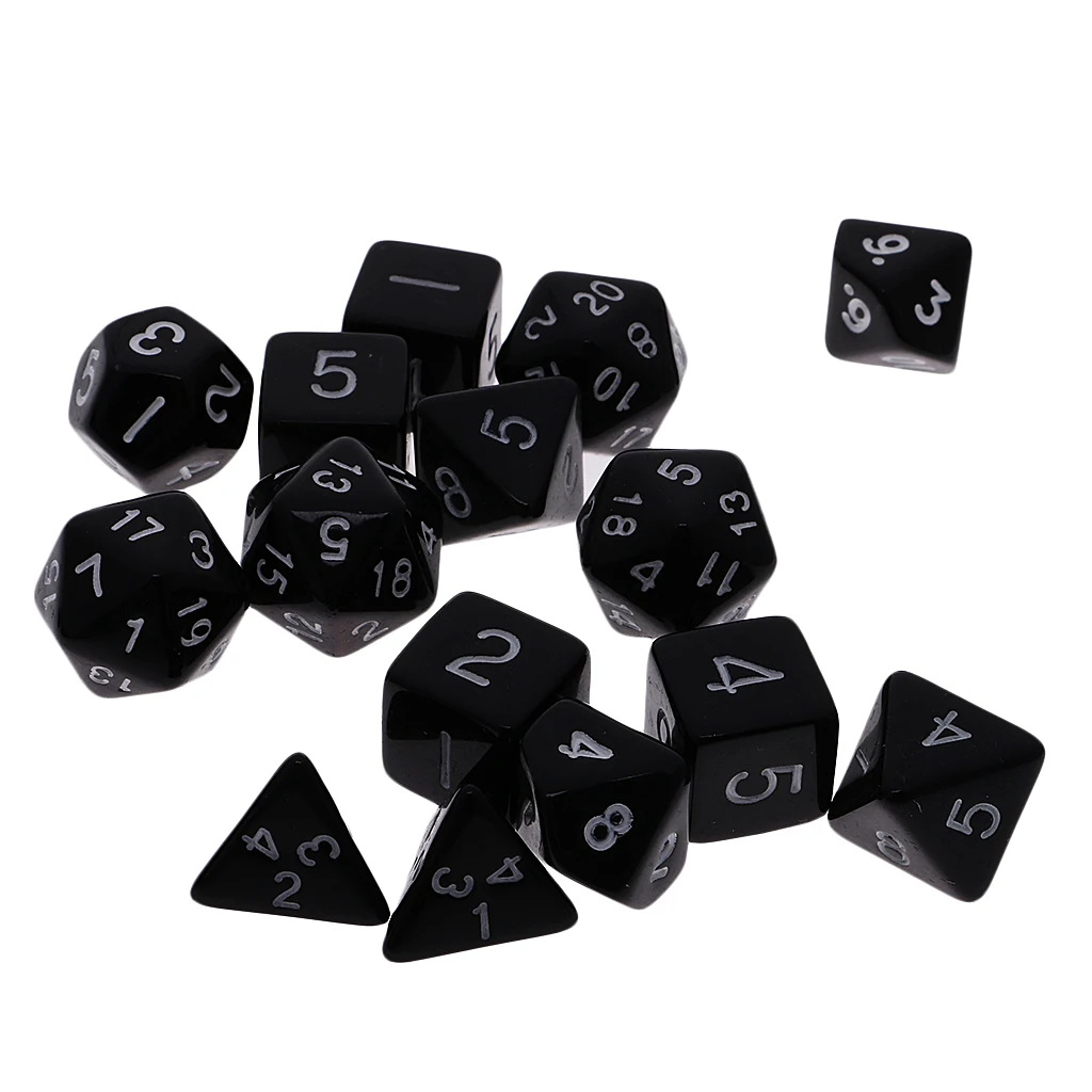 16 шт. Multi кубика TRPG игры подземелья и дракон D4 D20 кости w/сумки чашки|Настольные