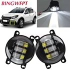 2 шт.пара светодиодных противотуманных фар для Renault traffic II 2001-2015 для Renault Sandero Stepway Logan 2009-2015 для Renault Logan 2004-2015