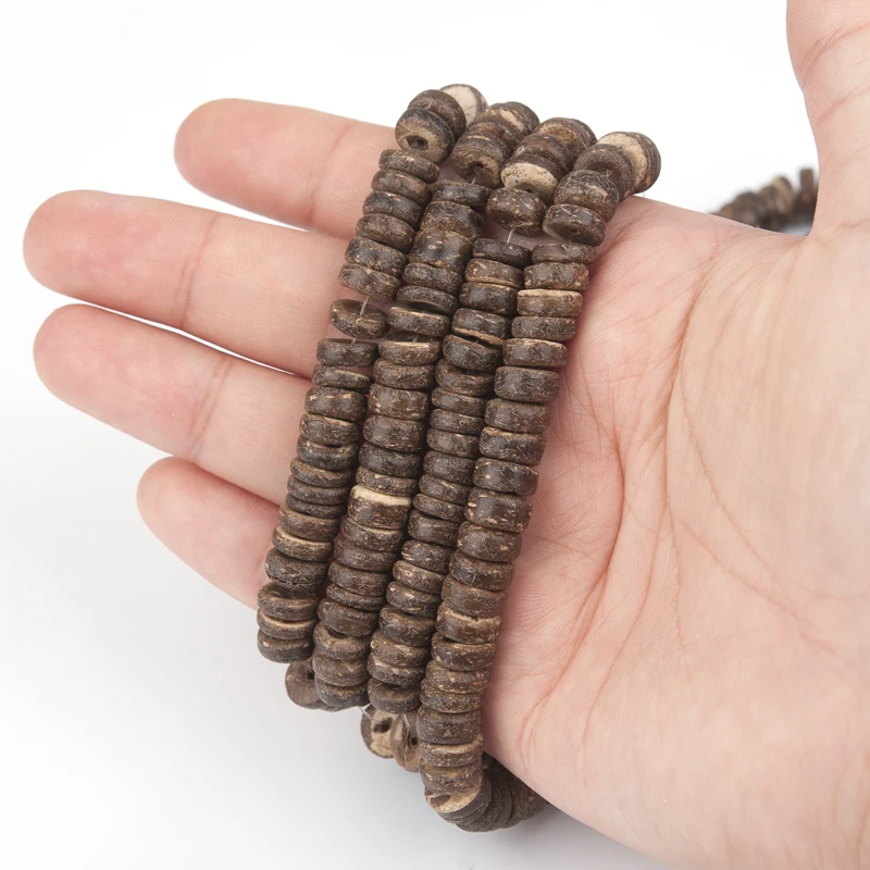 DoreenBeads винтажный коричневый кокосовый скорлупа Rondelle Свободные бусы Сделай Сам