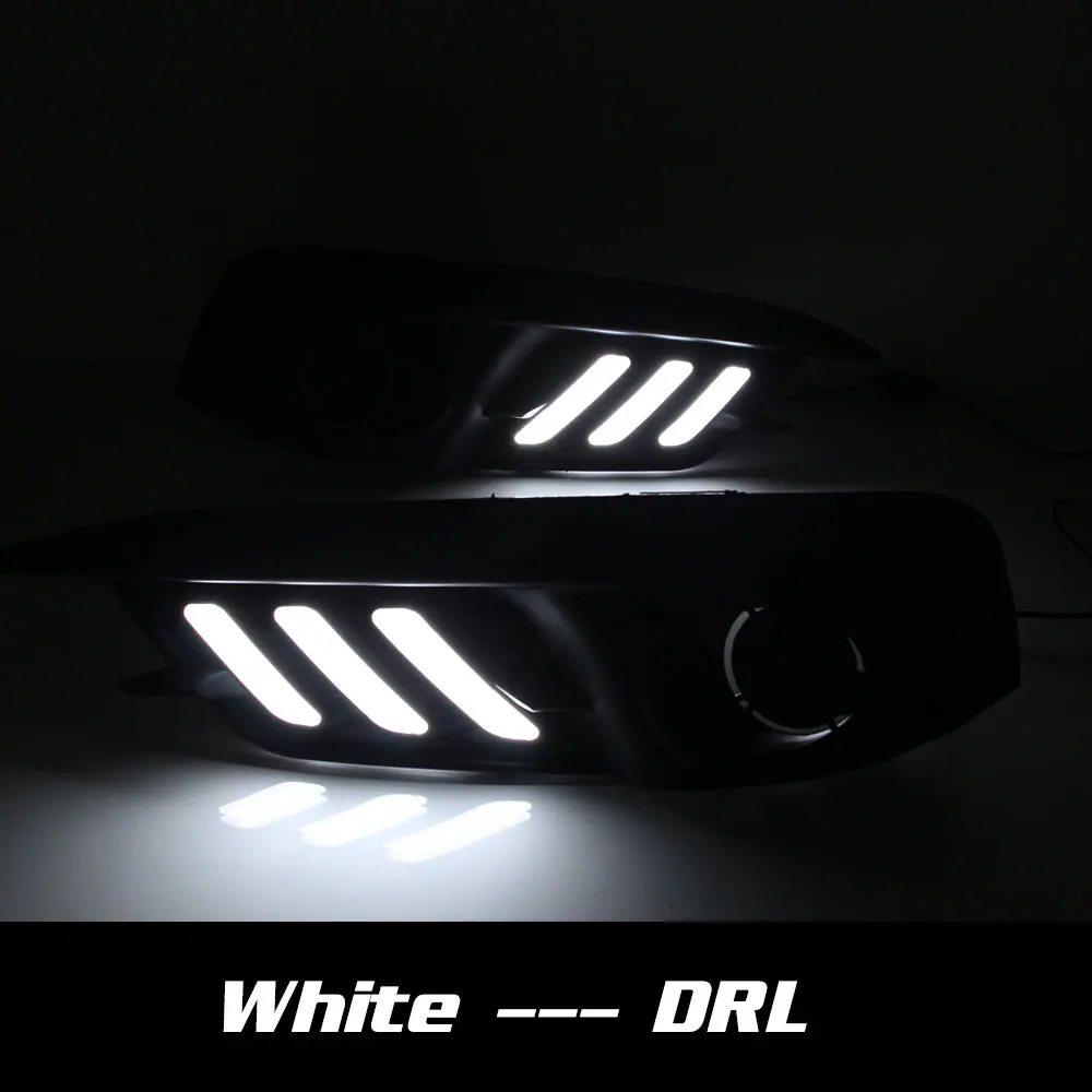 Дневные ходовые светильник ни DRL для Honda Civic 2016 2017 крышка передних