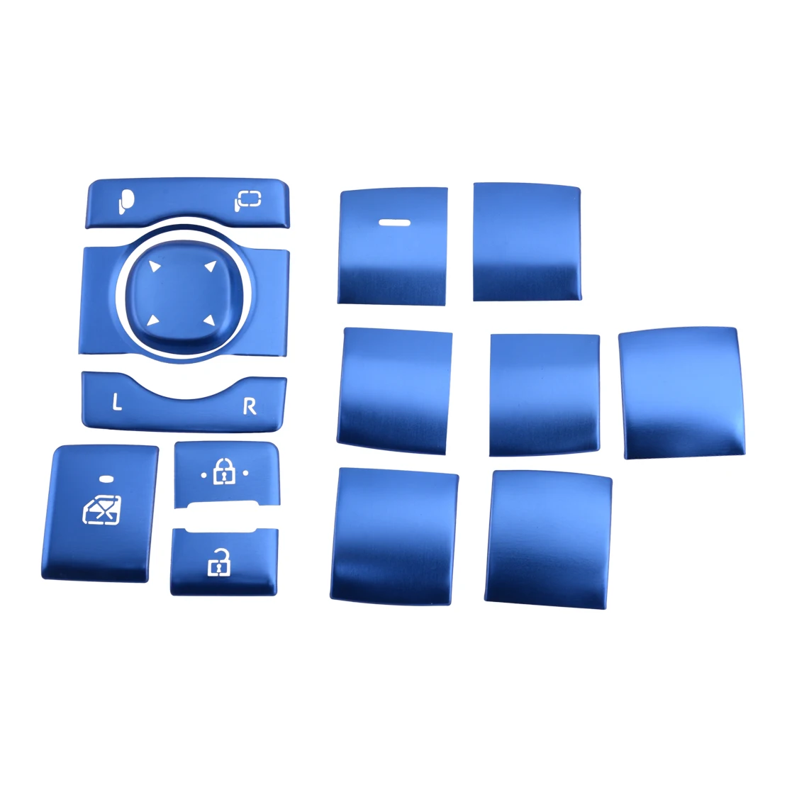 

Beler 14 шт./компл. кнопка переключения стеклоподъемника панель обшивки подходит для Toyota RAV4 2019 2020 синий алюминий