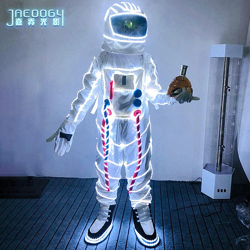 Новый светодиодный световой астронавт космический костюм сценическое