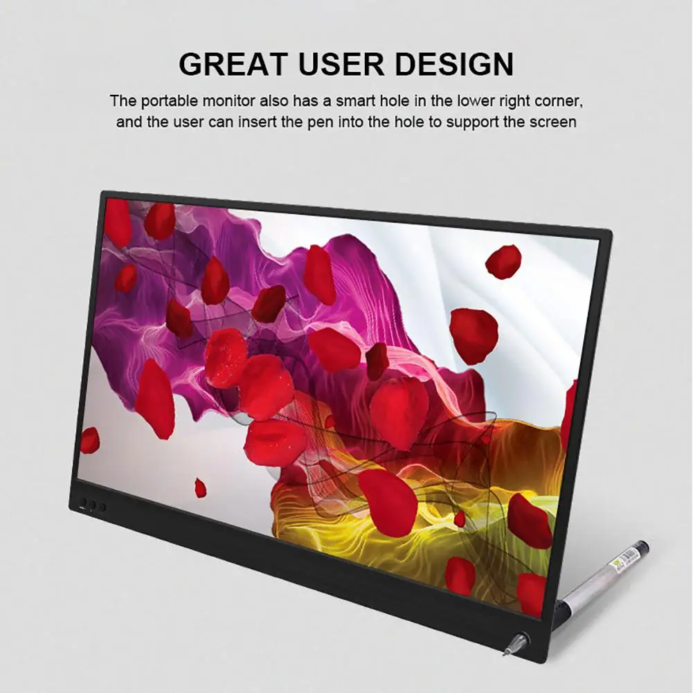 15 6 дюймовый экран Full HD IPS порт USB Type C HDMI большой ультратонкий игровой монитор для