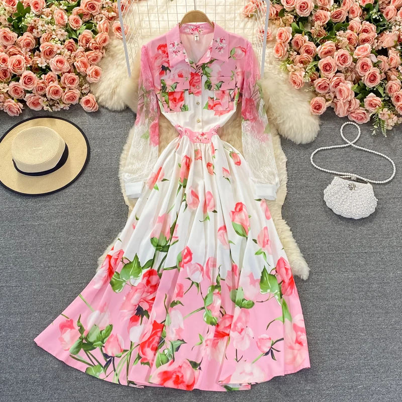 

Женское платье в стиле пэчворк, кружевные темпераментные платья, женские облегающие платья-Макси с высокой талией, осень 2021