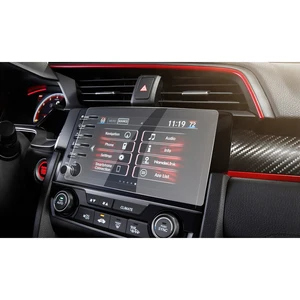ruiya for civic sport 2019 2020 car gps navigation touch center screen protector auto interior accessories tempered glass film free global shipping