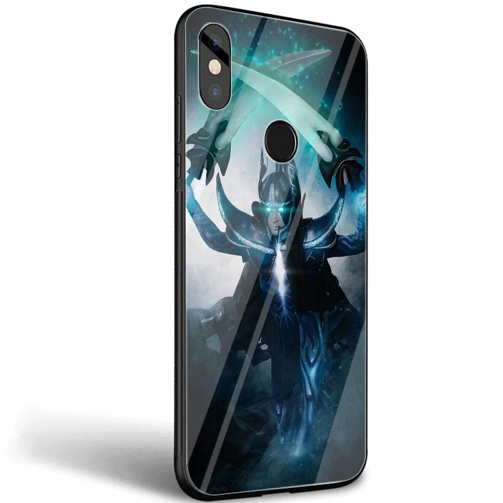 Mobile Phone Glass Case For Xiaomi Note 5 6 7 Pro F1 A1 A2 4X 5X 6X 9 Cover TPU Dota 2 Game Shell | Мобильные телефоны и